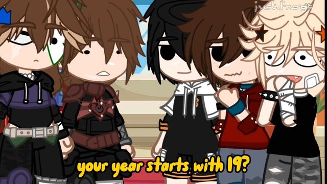 your year starts with 19? || chaos family || gacha club || skit? смотреть онлайн