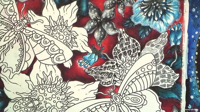 Speedcoloring Strange Garden From 'Magical Dawn' / Раскраска-антистресс