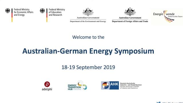 Australian-German Energy Symposium: 7. Getting there: Hydrogen roadmaps смотреть онлайн