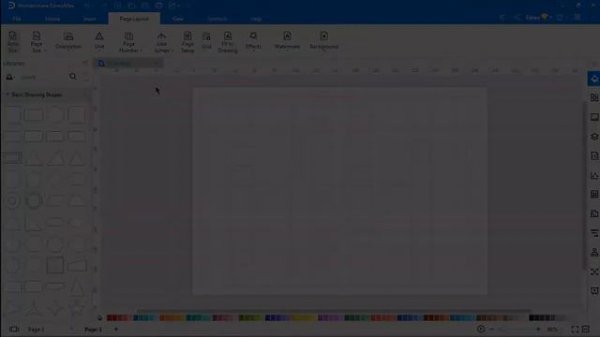 Page Setting, Line Jump, Grid and Watermark | EdrawMax Tutorial