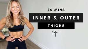 Caroline Girvan - 30 Min OUTER & INNER THIGH WORKOUT at Home || Ankle Weights (Optional)