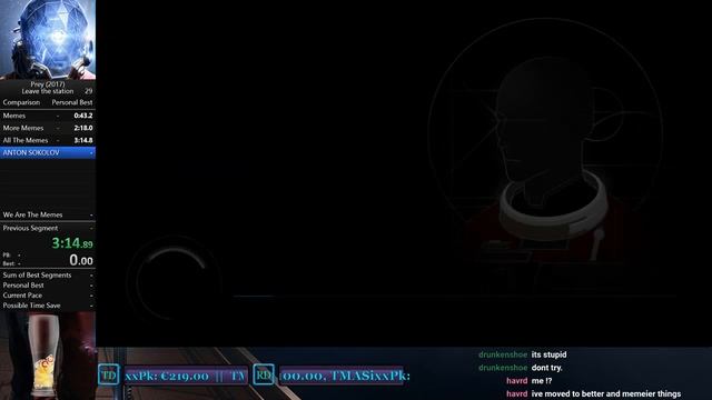 Prey (2017) Leave The Station Speedrun - 6:14 PB смотреть онлайн