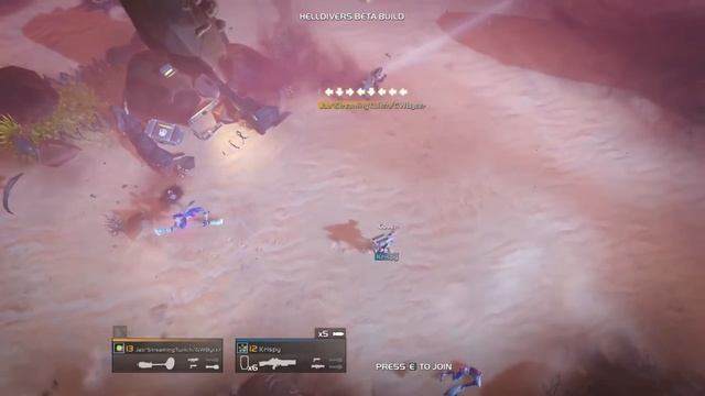 Helldivers Pre release Play: Difficulty 10 Combat смотреть онлайн