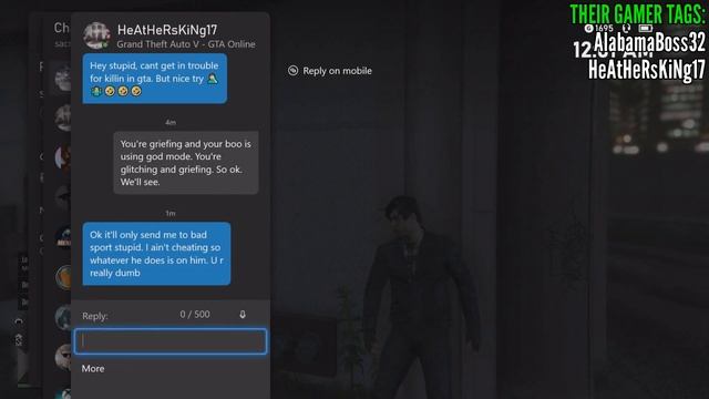 I called Xbox LIVE Enforcement Team on 2 GTA cheaters @XboxLIVEEnforcement @RockstarGames смотреть онлайн