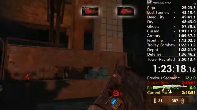 Metro 2033 Redux (Any%) 2:46:23.220 смотреть онлайн