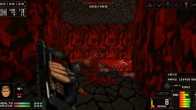 Brutal Doom - Platinum DOOM II - No Rest For The Living - Map 06 - Realism Mode смотреть онлайн