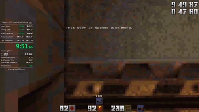 Quake II | Easy QWMOD% in 19:20.68 (Personal Best) смотреть онлайн