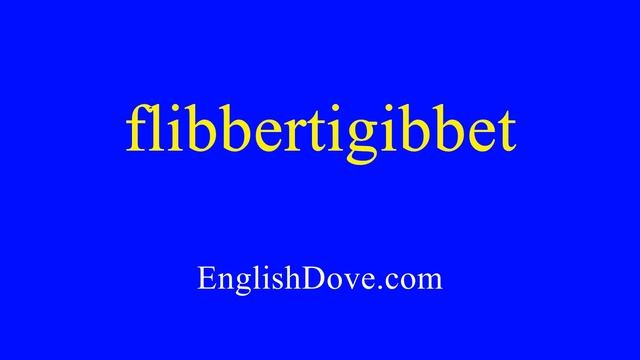 How to pronounce flibbertigibbet in American English смотреть онлайн