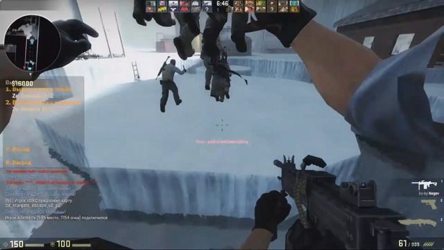 CS:GO - Обзор карты ze_icecap_escape на зомбо-сервере смотреть онлайн