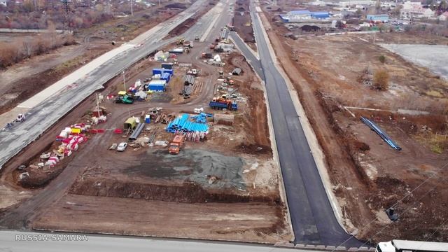 Строительство автомагистрали Центральная - пересечение с Ракитовским шоссе / город Самара / Russia
