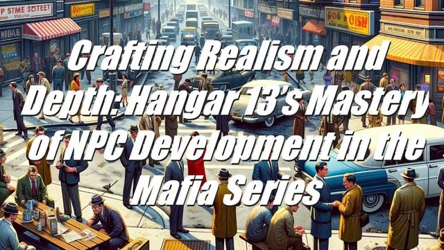 [TTS] Crafting Realism and Depth: Hangar 13’s Mastery of NPC Development in the Mafia Series смотреть онлайн