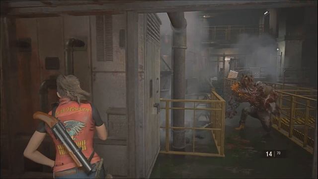 RE2 - MOD - Claire's sexy Darkside Chronicle outfit || knife vs giant in 1min30s normal difficulty смотреть онлайн