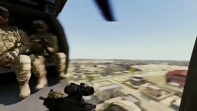 Probando el sistema fast roping | ArmA 3 смотреть онлайн