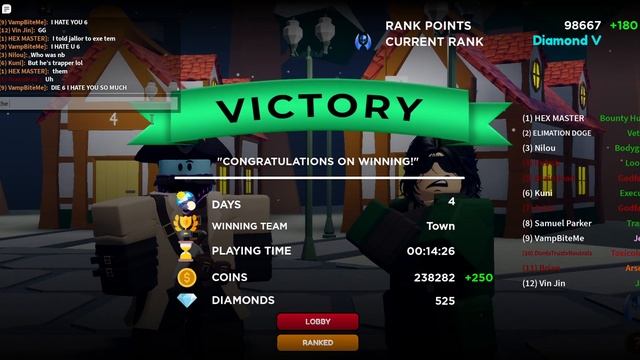BOUNTY HUNTER'S SECOND VICTORY!, Bloxton Mystery (Old Clips 165) смотреть онлайн