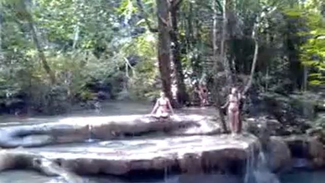 Denis and Masha at Erawan waterfall level 5 1st смотреть онлайн