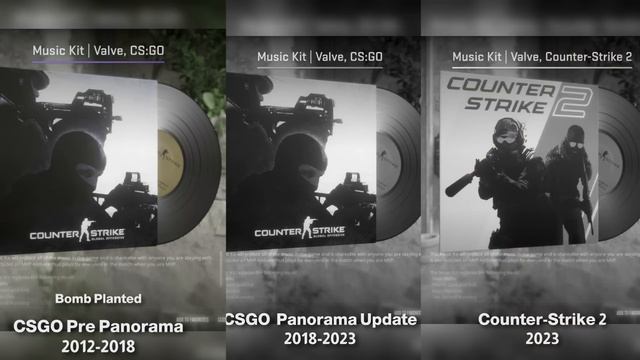 Old CSGO Vs CS2 Music Kit