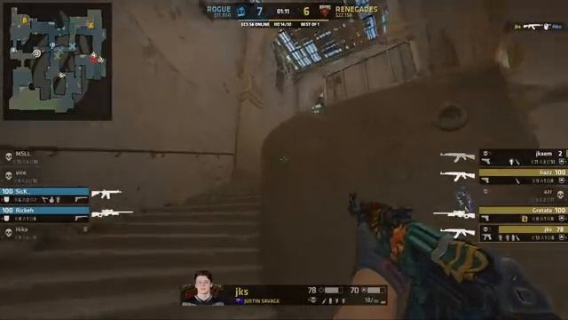 ECS Season 6 Day 18 Rogue vs Renegades - Dust 2 смотреть онлайн
