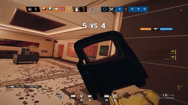 how plat get ace with 2hp and high ping - Rainbow six siege смотреть онлайн