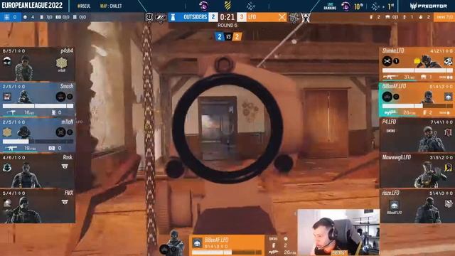 EUL IS BACK! Outsiders (VP) vs LFO - HIGHLIGHTS - Playday 1 - EUL 2022 Stage 1 - R6 Esport смотреть онлайн