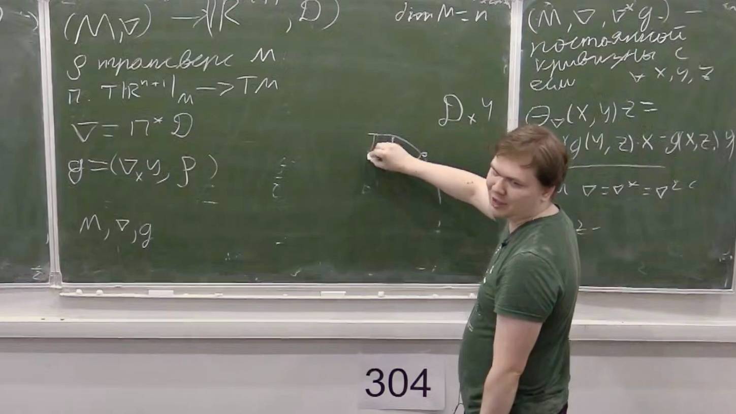 Гессианова геометрия, Лекция 9, П. С. Осипов