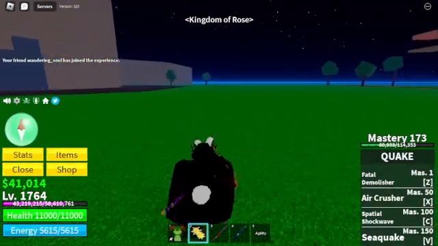 Quake in Blox Fruit in @Roblox смотреть онлайн