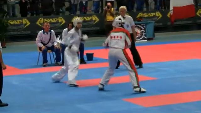 -60kg Ladies Barbara Szendrei v Gloria DeBei WAKO 2009 смотреть онлайн