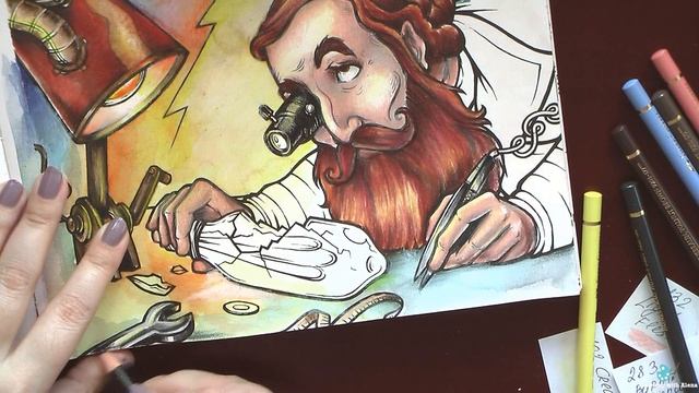 Coloring 'Search of the lightbulb burglar' Part 3. The call / Раскраска-антистресс смотреть онлайн