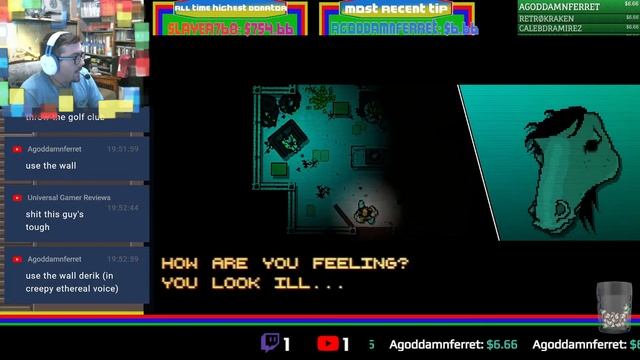 Hotline Miami - Preworkout Stream - Derik64 смотреть онлайн