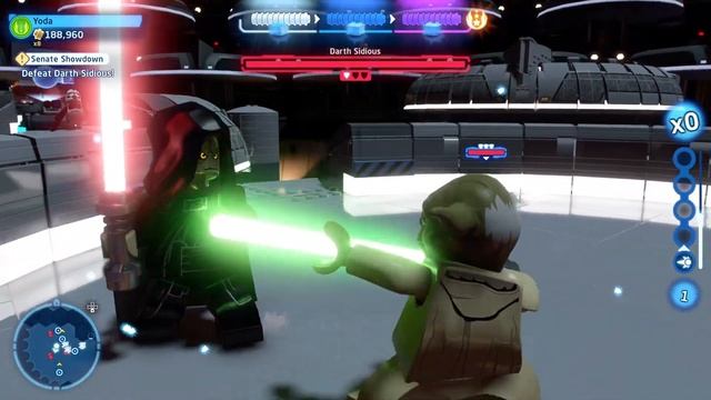 YODA VS DARTH SIDIOUS (Lego stars the skywalker saga) смотреть онлайн