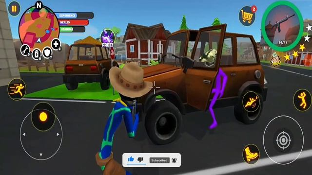 Stickman Superhero Game Gangstar Mafia Part #10 - New Update Android Gameplay смотреть онлайн