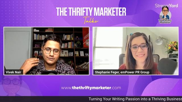 The Authorpreneur Blueprint ft. Stephanie Feger | The Thrifty Marketer Talks Episode 63 смотреть онлайн
