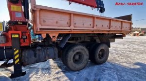 Произвели монтаж новой КМУ FASSI 1556 камаз сельхозник.