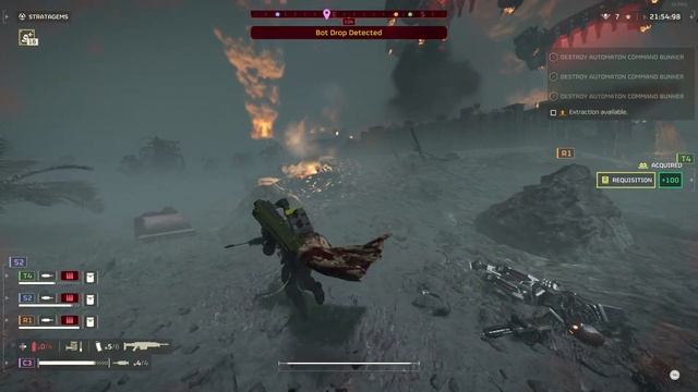 HELLDIVERS 2 - Destroy Automaton bunker - Suicide mission level 7 смотреть онлайн