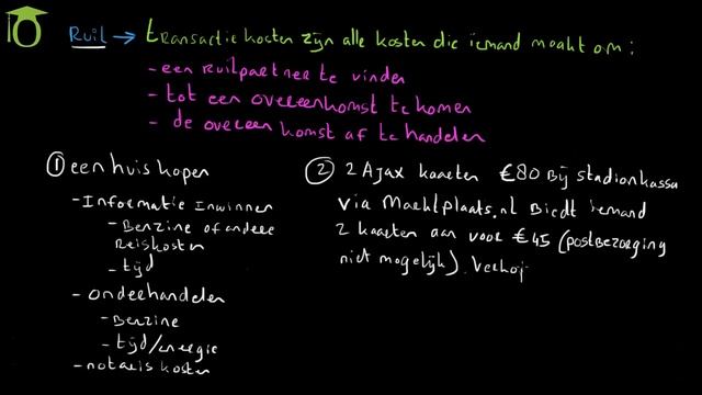 Ruil en transactiekosten - (economie uitleg) смотреть онлайн