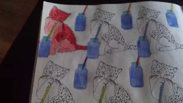 Раскрашиваю картинку из раскраски ,,Кототерапия" смотреть онлайн