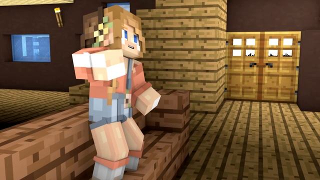The Floor is Lava! | Minecraft short animation смотреть онлайн