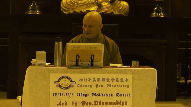 Ven. Dhammadipa Thomas Meditation Retreat - 10/16/2012 Evening Q&A смотреть онлайн