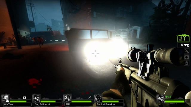 CHAOS! L4D2 All 8 Survivors Mod! (Left 4 Dead 2 8 Player Co Op On L4D1 Campaign, More Players)