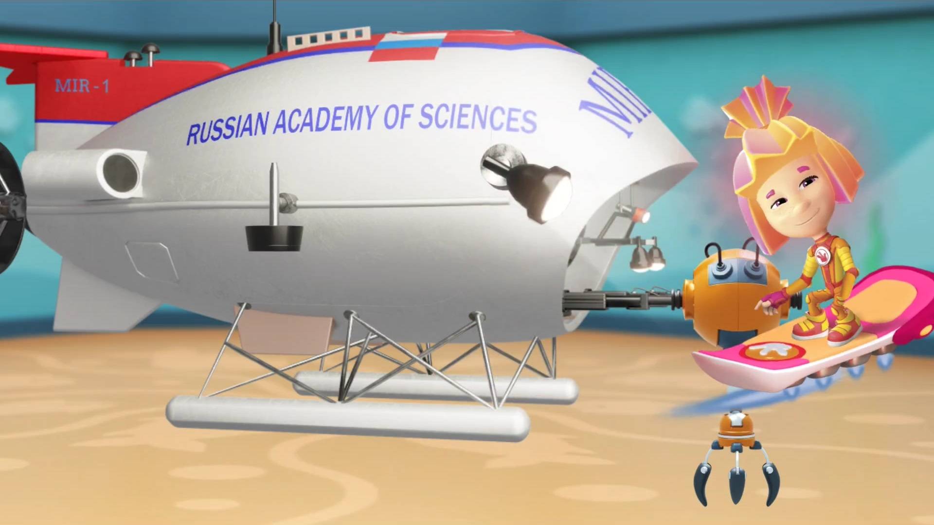 Фиксики в музее мирового океана - батискаф "Мир - 1" | Познавательный мультфильм для малышей смотреть онлайн