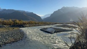 Река Терек на Северном Кавказе, г. #Владикавказ рядом с АПП Верхний Ларс