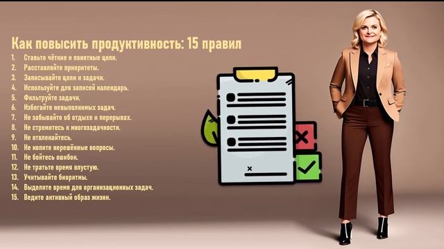 Как повысить продуктивность 15 золотых правил смотреть онлайн