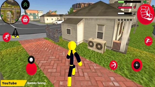 Süper Kahraman Mafya Çöp Adam - Mafia Spider-StickMan Rope Hero #2 - Android Gameplay. смотреть онлайн