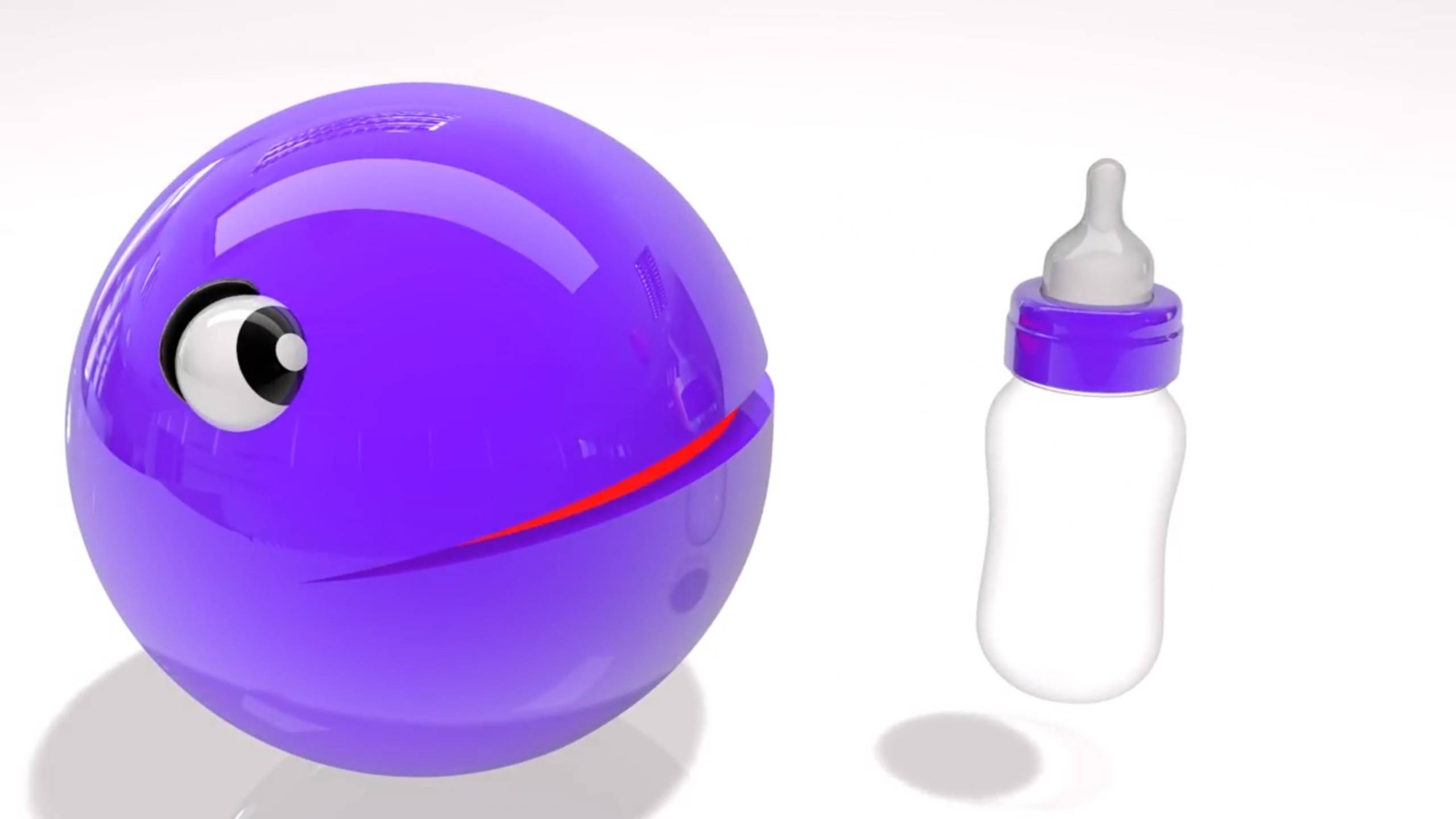 Мультики для детей, пакман, учим цвета