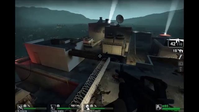 Left 4 Dead Steam - LAN server - Alta Médica Pt 5 Clímax en la Azotea смотреть онлайн