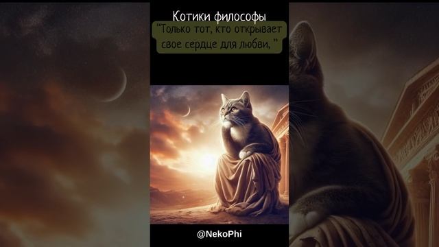 Философия по кошачьи про любовь #котофилософия #котоконтент #умныекотики смотреть онлайн