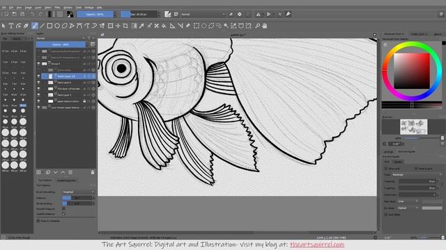 Fish Illustrations. Is this really going to be the last fish in Krita? смотреть онлайн