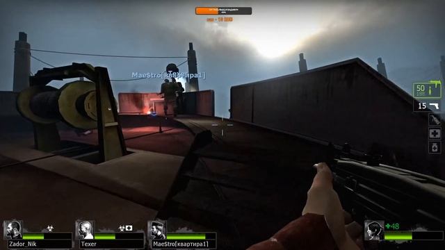 АЛИНКА И КО МОЧАТ ЗОМБАКОВ или LEFT 4 DEAD 2 КООП #4 смотреть онлайн