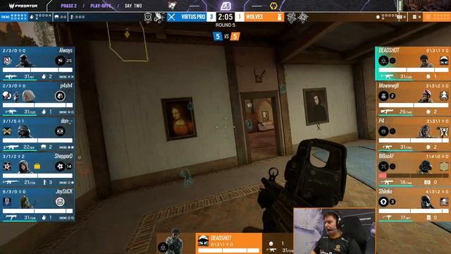 Wolves vs. Virtus.pro // BLAST R6 Copenhagen Major | Play-Offs | Day 2 смотреть онлайн