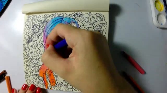 How to draw Doodle Girl | Zentangle Flowers смотреть онлайн