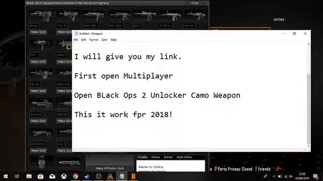 Black Ops 2 Weapon Camo Unlocker All WORKING IN 2018!! смотреть онлайн